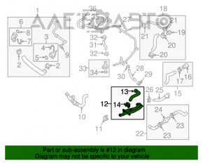 Radiator de răcire VW Passat b7 12-15 SUA 1.8T