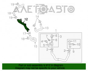 Radiatorul de răcire VW Passat b7 12-15 SUA 1.8T