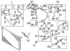 Teava de incalzire VW Jetta 11-18 SUA admisie noua originala OEM