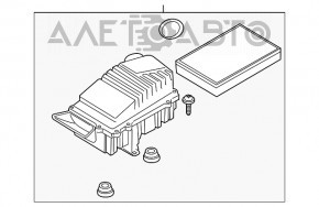 Корпус воздушного фильтра VW Passat b7 12-15 USA 3.6