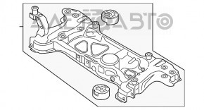 Подрамник передний VW Passat b7 12-15 USA 3.6