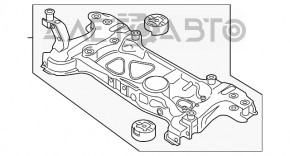 Grila fata VW Passat b7 12-15 SUA 1.8, 2.0 TDI, 2.5