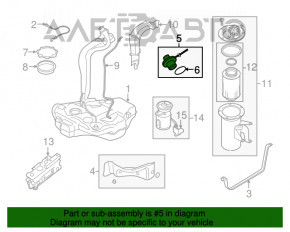 Capacul gurii de umplere a rezervorului de combustibil VW Jetta 11-18 SUA tip 2