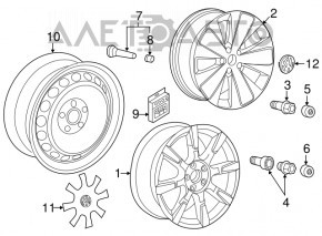 Колпак колесный R18 VW Beetle 12-19