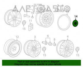 Capac roată R17 VW Beetle 12-19 crom interior nou OEM original