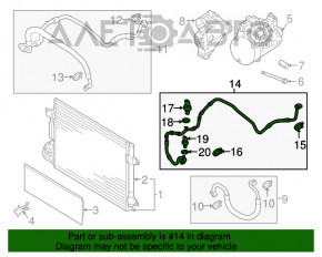 Evaporatorul de aer condiționat și radiatorul de încălzire pentru VW Jetta 11-18 USA 1.4T hibrid