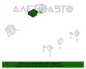 Modulul computerizat al airbag-urilor SRS pentru VW Passat B7 12-15 USA 2.5