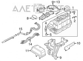 Invertorul VW Jetta 13-16 SUA hibrid