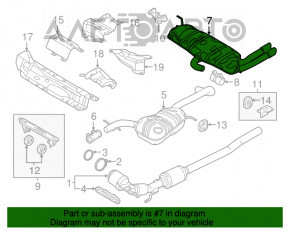 Глушитель задняя часть с бочкой VW Beetle 12-19 1.8T