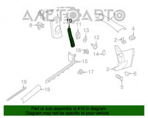 Brățară capac stâlp central stânga VW Beetle 12-19