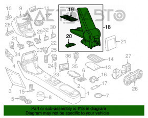 Подлокотник VW Beetle 12-19 кожа, черный