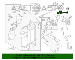 Suportul pompei de aer VW Passat b7 12-15 SUA 1.8T prima parte