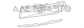 Grila bara fata stanga VW Beetle 12-16 pentru PTF