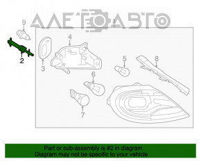 Suportul pentru stopul din spate stânga VW Beetle 12-19, nou, original