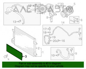 Решетка радиатора grill VW Jetta 15-18 USA со значком, черная