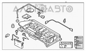 Аккумуляторная батарея ВВБ в сборе VW Jetta 13-16 USA hybrid 139к