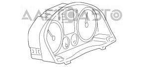 Panoul de instrumente VW Jetta 11-18 SUA 2.0T 2.5T 100k, cu un ecran mic, zgârieturi