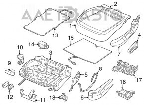 Occupant Control Module VW Passat b7 12-15 USA