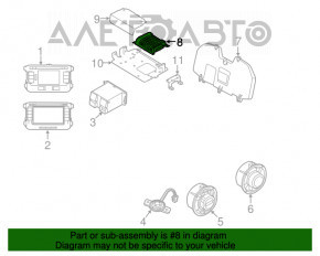 Усилитель аудио VW Passat b7 12-15 USA SEL Panasonic