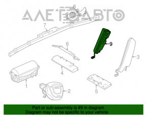 Airbagul pentru scaunul din spate stânga Audi A3 8V 15-20 4d, 5d