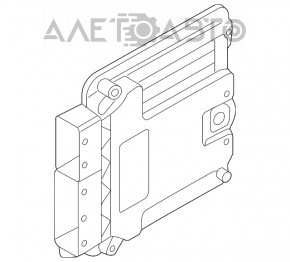 Blocul ECU al motorului Audi A3 8V 15-16 2.0T