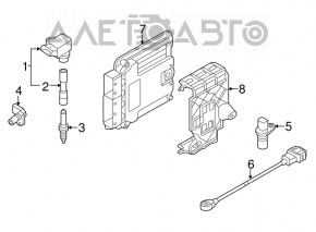 Блок ECU компьютер двигателя Audi A3 8V 15-16 2.0T