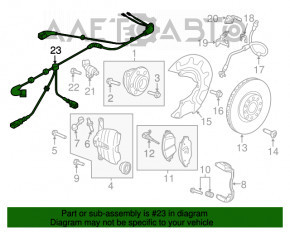 Cablu senzor ABS față dreapta VW Jetta 19-