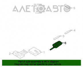 Cheie VW Golf 15 - 4 butoane