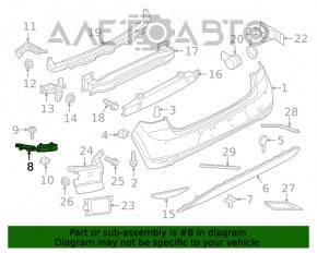 Cadru far stanga Subaru Forester 14-16 SJ, nou, neoriginal.