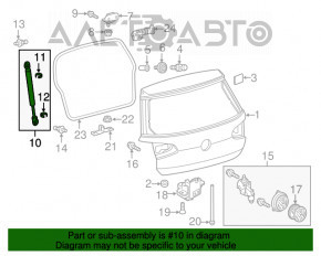 Амортизатор двери багажника правый VW Golf 15-