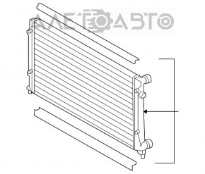 Radiator de răcire apă VW CC 08-17 nou neoriginal AVA