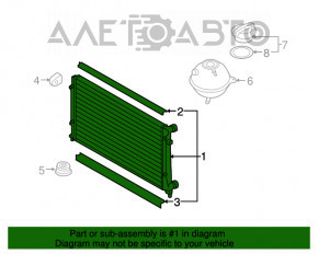 Radiator de răcire apă VW CC 08-17 Nissens nou.