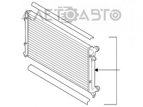 Radiator de răcire apă VW Passat b7 12-15 USA 3.6 nou neoriginal AVA