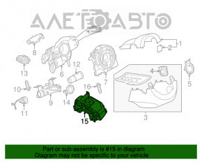 Blocarea coloanei de direcție VW Passat b7 12-15 SUA