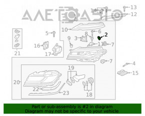 Capacul farului cu LED-uri pentru VW Jetta 19-