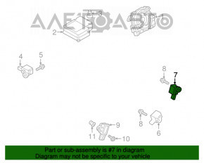 Senzor airbag dreapta spate VW Jetta 11-18 SUA