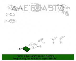 KEYLESS ENTRY CONTROL MODULE VW Jetta 11-18 USA