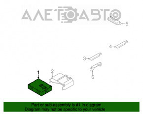 Modul de control al accesului fără cheie VW Passat b8 16-19 SUA