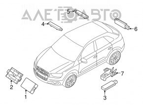 Antena de intrare fără cheie VW Jetta 11-18 SUA