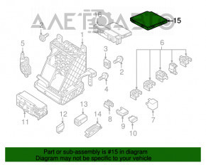 Modulul de control al caroseriei BCM VW Passat b8 16-19 SUA