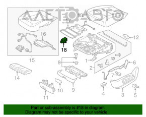 Modulul de control al scaunului din față Quattro VW Jetta 11-18 SUA