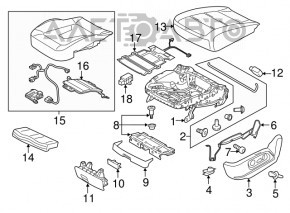 Modulul de control al scaunului din față Quattro VW Jetta 11-18 SUA