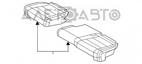 Rândul din spate al scaunelor, al doilea rând Jeep Grand Cherokee WK2 11-13 piele neagră.