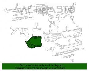 Bara spate goală dreapta pentru Jeep Cherokee KL 14-18 Trailhawk, grafit