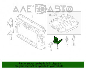 Suport senzor temperatură aer ambiant VW Tiguan 18- OEM original nou.