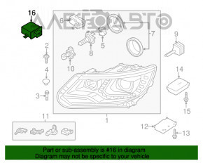 Блок корректора фар VW CC 08-17