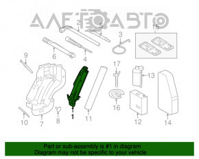 Домкрат VW Tiguan 09-17 OEM