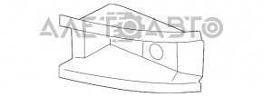 Suportul amplificatorului pentru bara de protecție față stânga VW Tiguan 09-11 pre-restilizare.