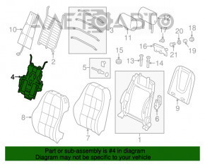 Моторчик пояснич подпорки водительского сиденья Audi Q5 8R 09-17