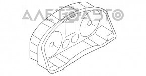 Щиток приборов VW Tiguan 09-11 царапина